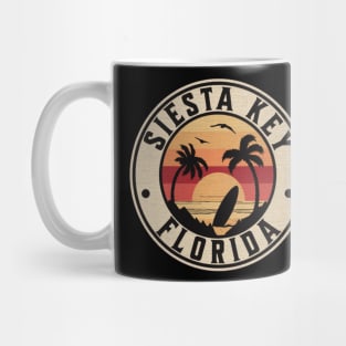 Siesta Key Beach, Florida, Palm Trees Sunset Mug